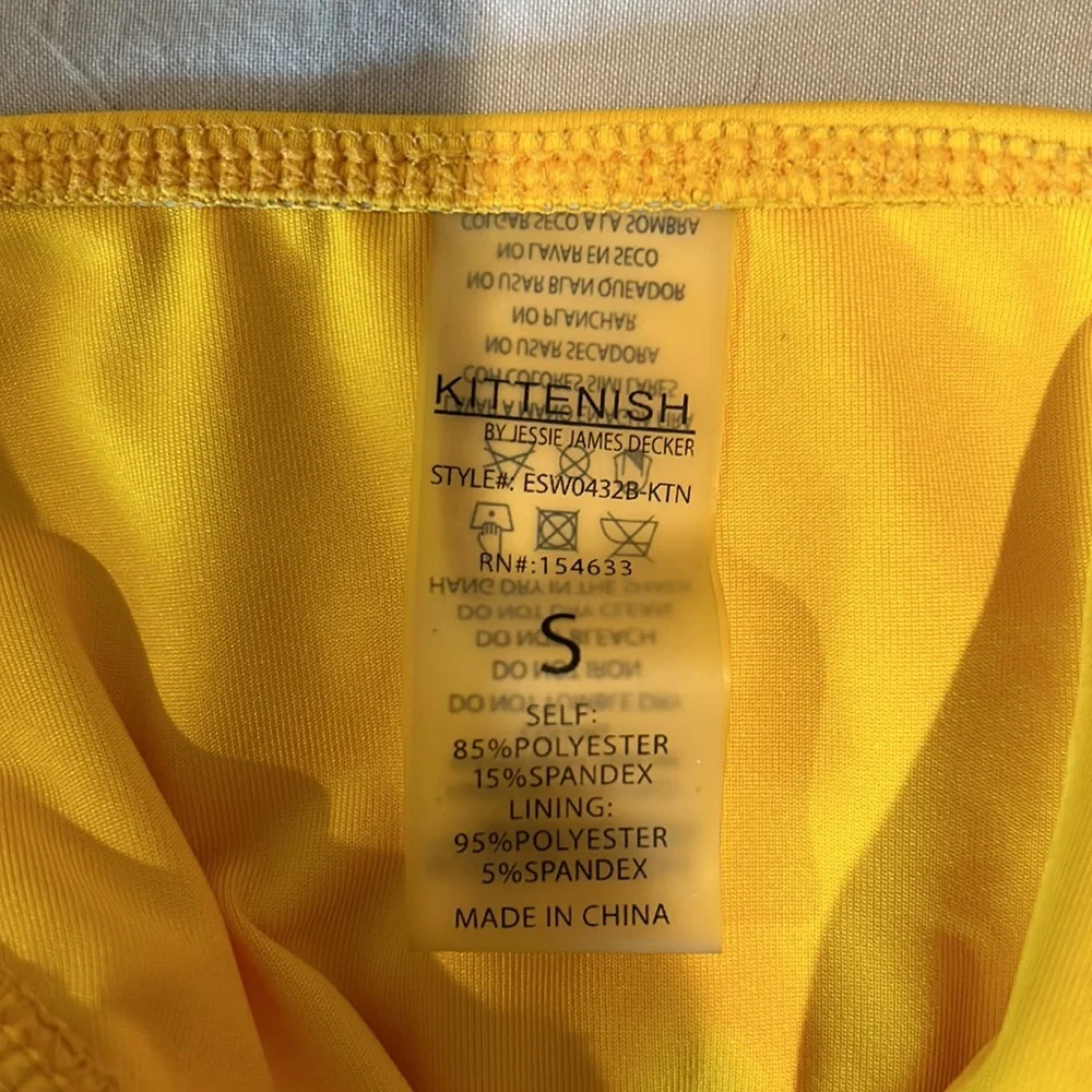 Kittenish yellow bikini both size small - Picture 4 of 4